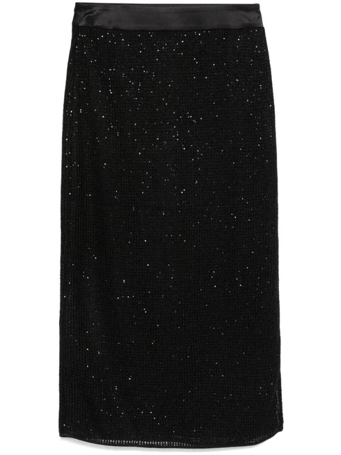 mesh midi skirt